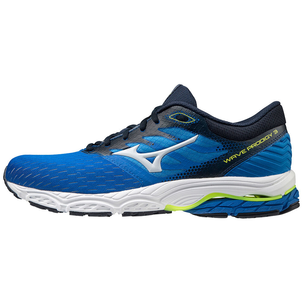 Sapatilhas Running Mizuno Wave Prodigy 3 - Homem - Azuis/Amarelas - LPNBG0482